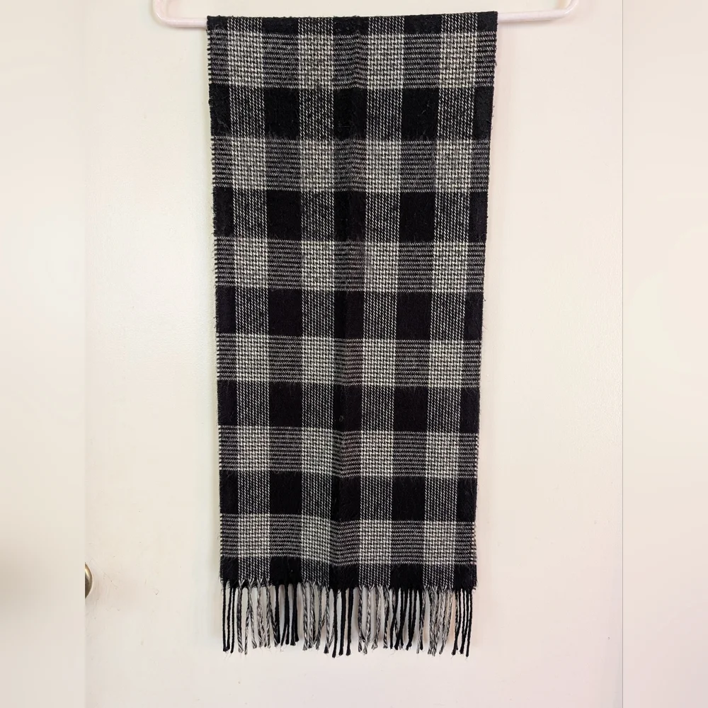 AUTHENTIC Christian Dior Monsieur Soft Cashmaire Plaid Scarf